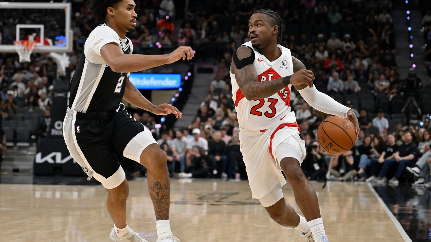 Spurs rookie guard Dylan Harper is active vs. Blazers after missing 3 1/2 weeks with calf injury
