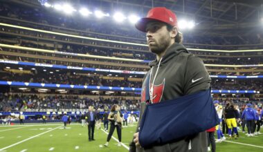 Todd Bowles: Baker Mayfield has a left shoulder sprain, will get an MRI on Monday