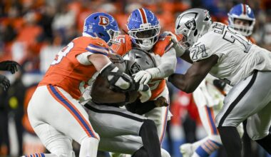 Raiders, Broncos each had more penalties than first downs