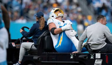 Chargers lose Joe Alt for the rest of the season