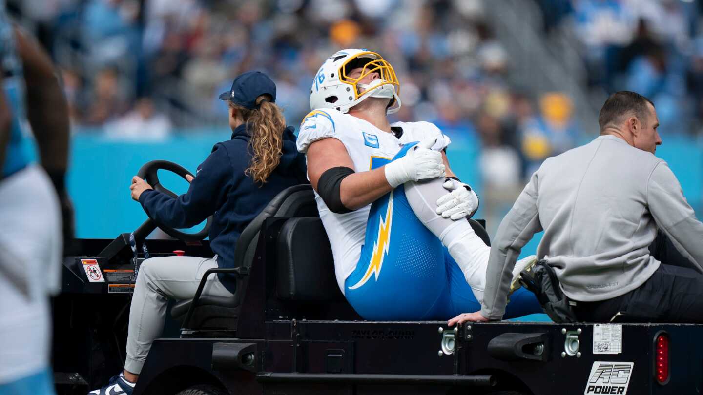 Chargers lose Joe Alt for the rest of the season