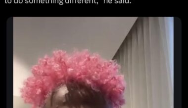 Maikel with Pink hair