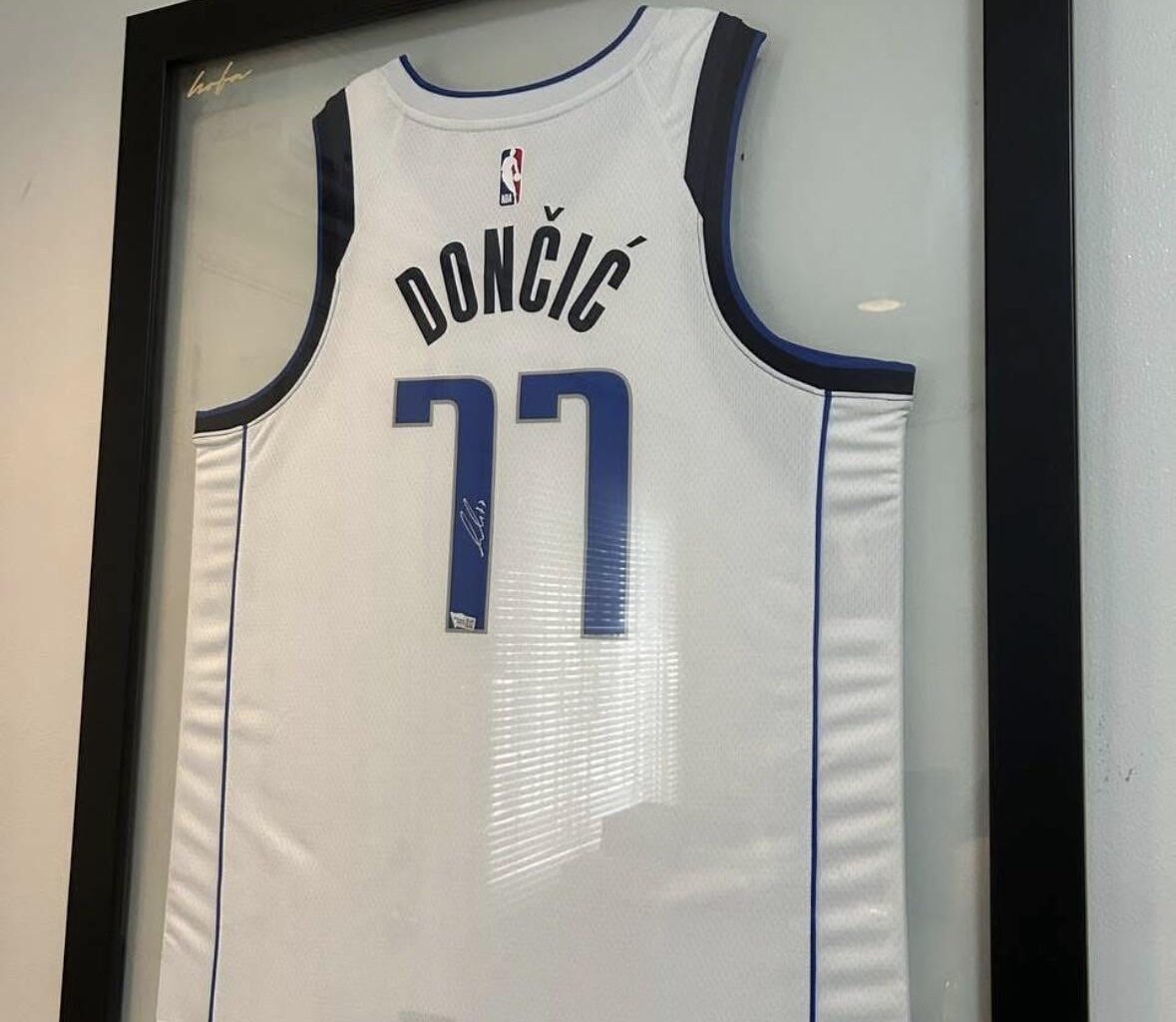 Saw someone online selling this signed Luka Mavs jersey 😭 This got me emotional.