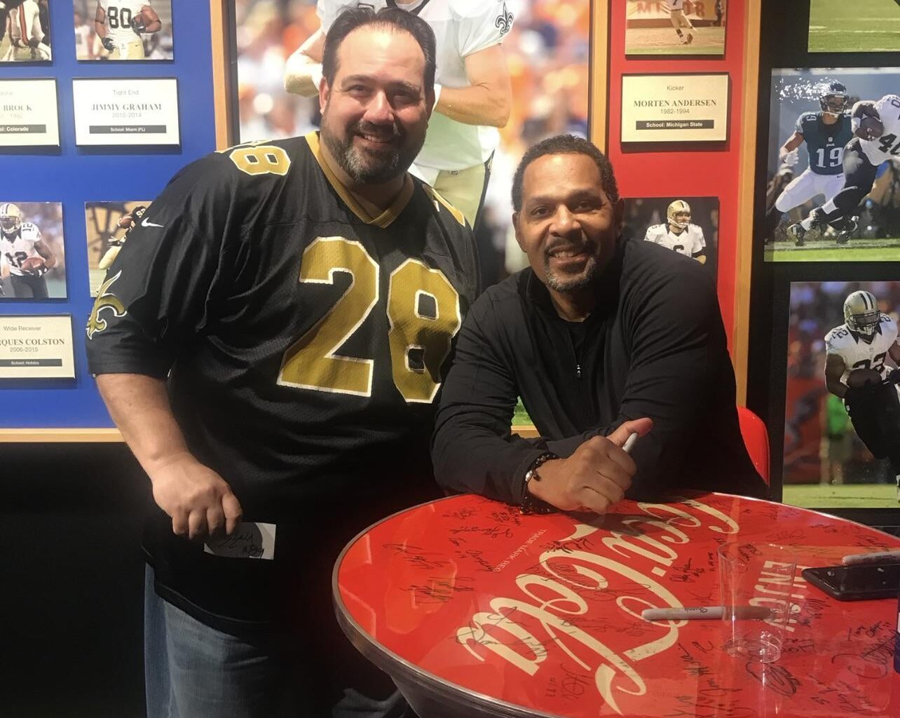 Who is this Saint pictured with my Dad?