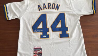 Signed Hank Aaron Jersey