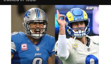 For the first time in his career, Matthew Stafford is .500 with a record of 115-115-1