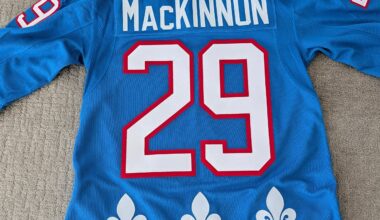 Nordiques Jersey Trade - Have a Size 46 MacKinnon -> Want Size 42 or 44