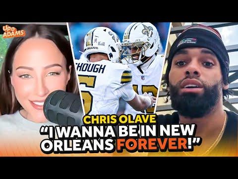 Chris Olave tells Kay Adams he "want's to be in New Orleans forever"