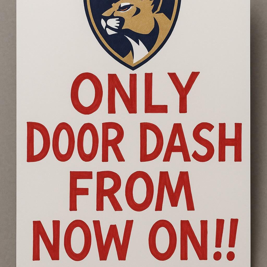 Our sign from last night