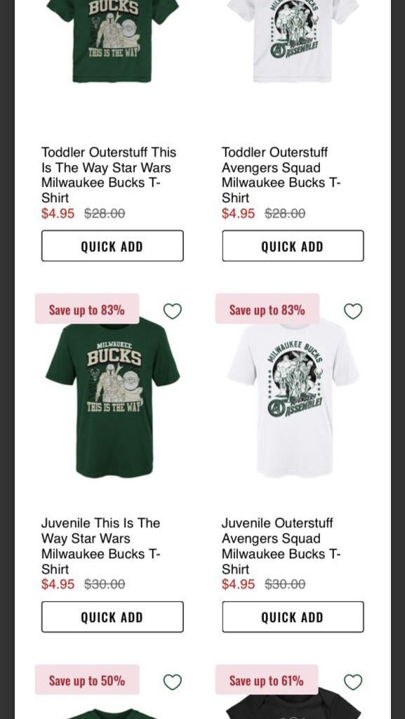 Massive Black Friday discounts from the Bucks Pro Shop