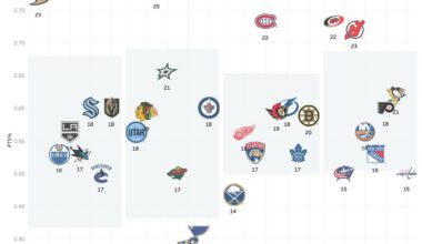 A Visual Representation of the Calgary Flames' Standing in the NHL
