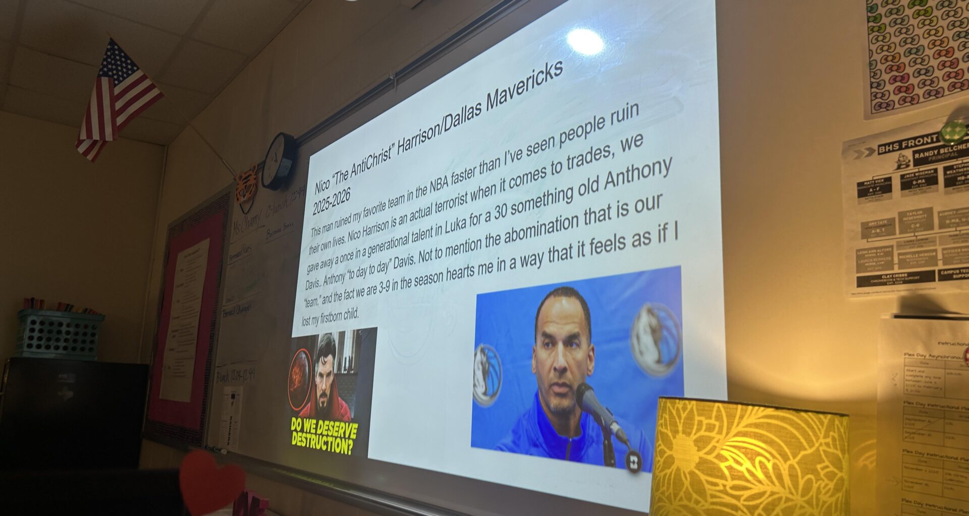 My fiancé’s student presented his “pet peeve” for their speech class today