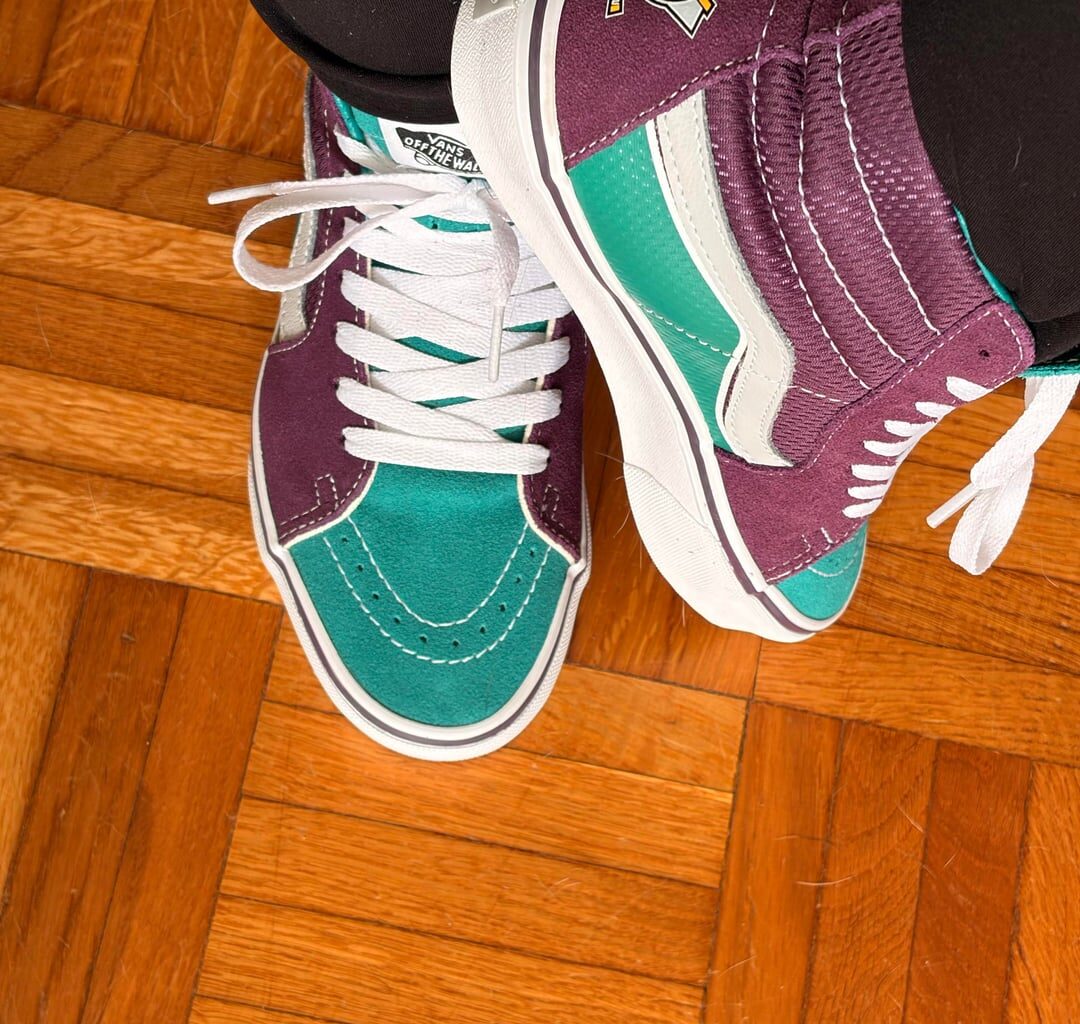 Mighty Ducks sneakers.