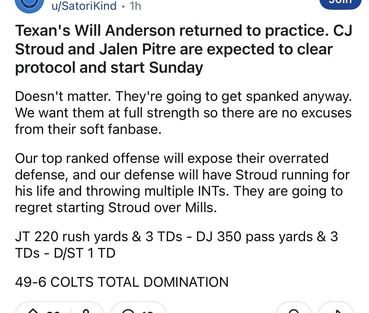 Just leaving this here from the Clots subreddit for your enjoyment. 🤣