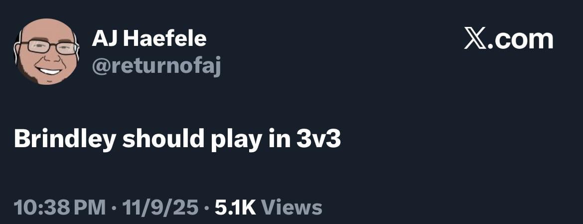 AJ with a galaxy brain thought