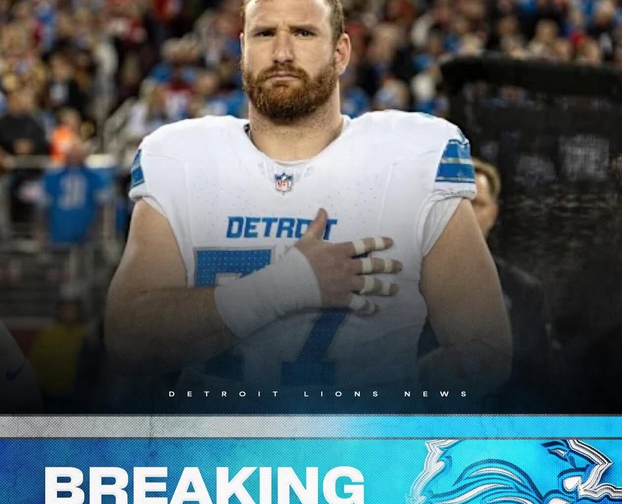 #Lions Pro Bowl center Frank Ragnow is coming out of retirement and is rejoining the team.