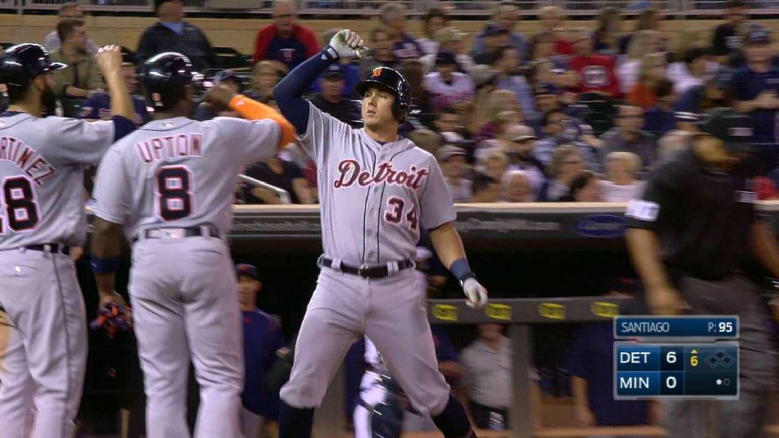 James McCann Puts the Tiger's up 6-0 with a 3 Run Bomb vs the Twins. Rod Allen on the call