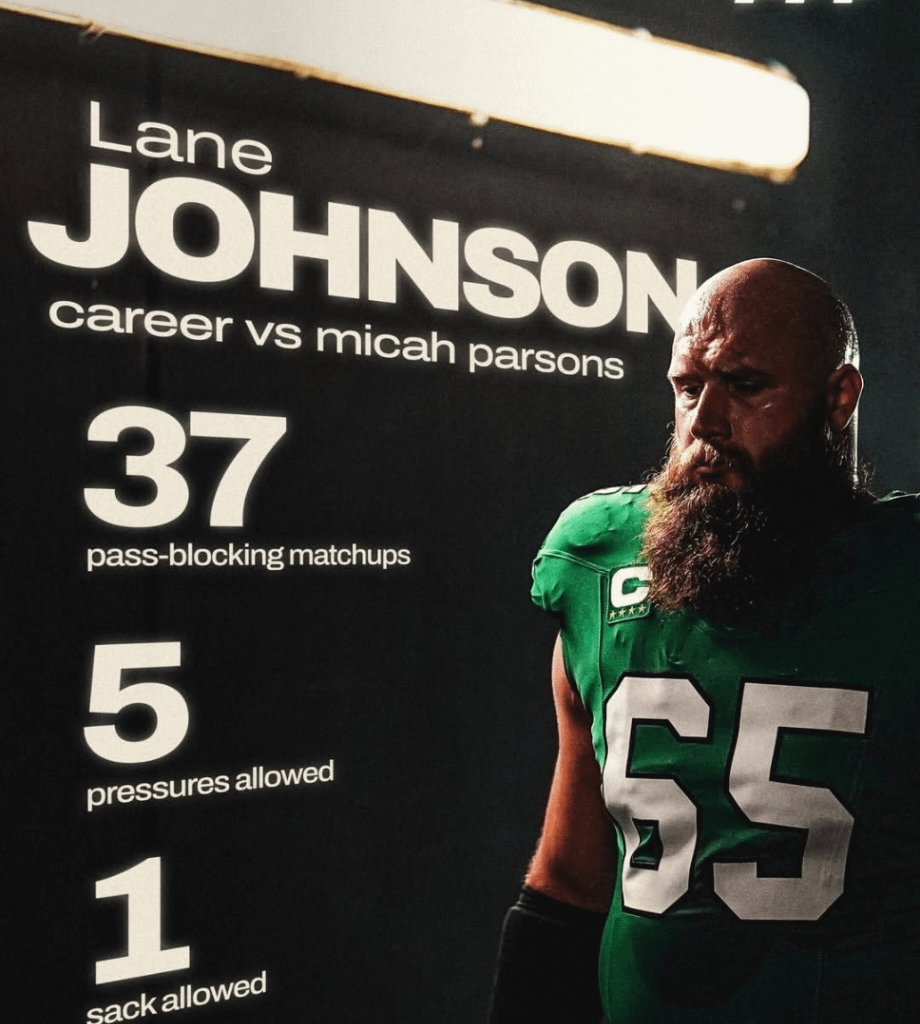 [PFF] Lane Johnson vs Micah Parsons - old rivals meet again 💥