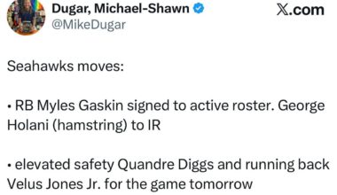 [Dugar] Seahawks moves