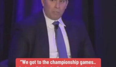 Someone should explain to this dude it's fking hard to get to the "Championship Games"!!