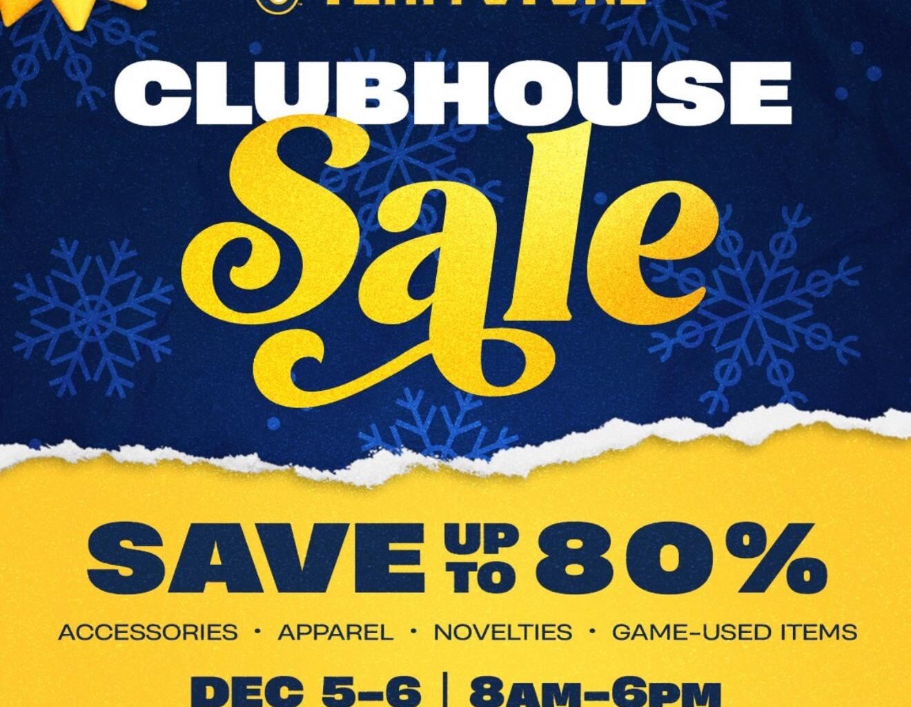 Mark your calendars. Time for the team sale!