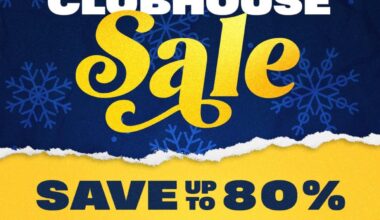 Mark your calendars. Time for the team sale!