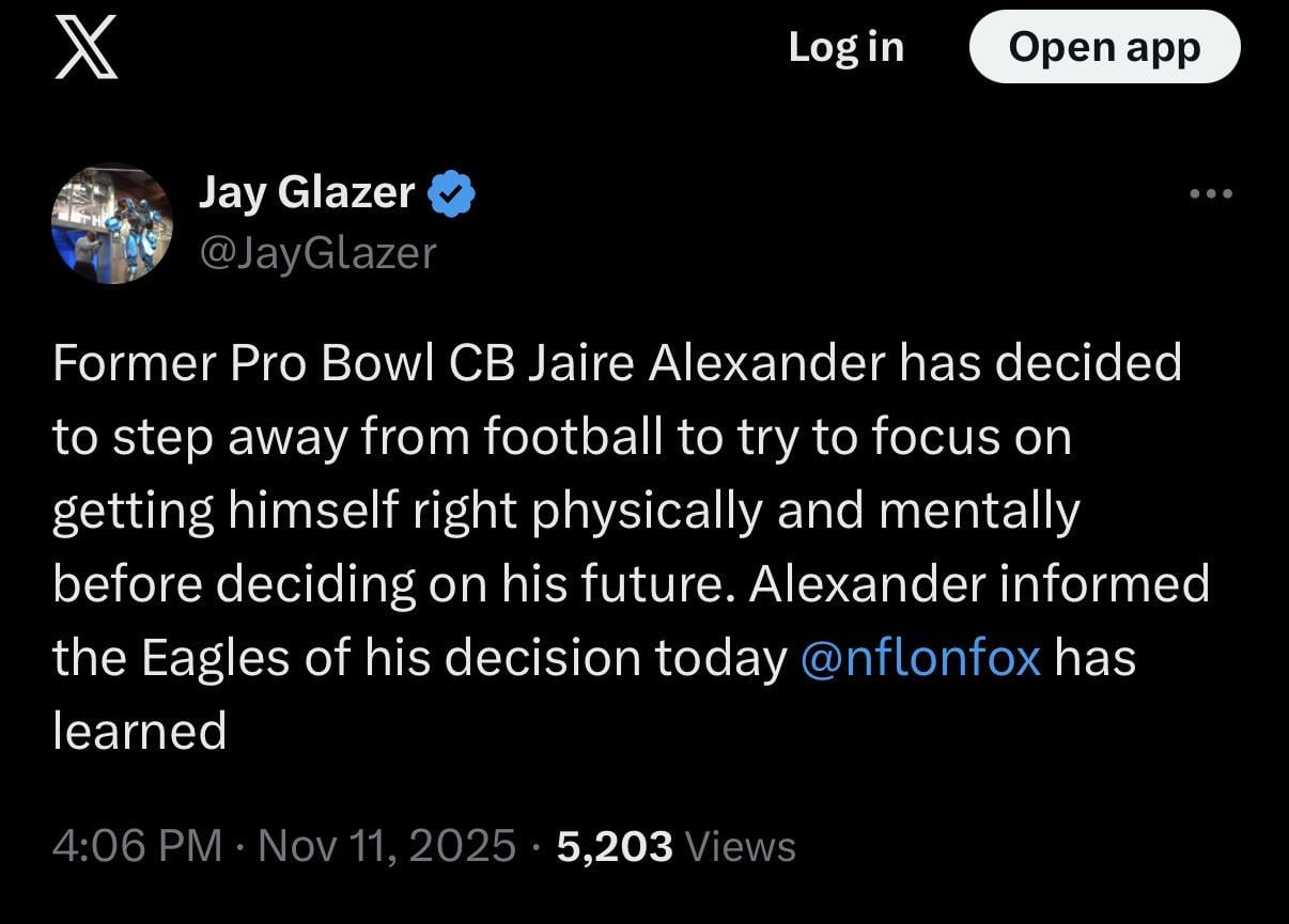 Jaire Alexander to step away from football