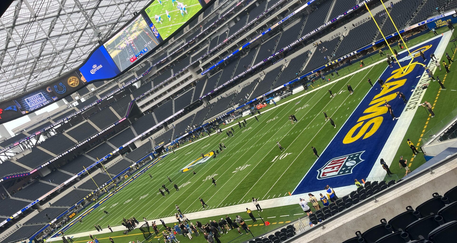 My first ever NFL game today #WHODAT