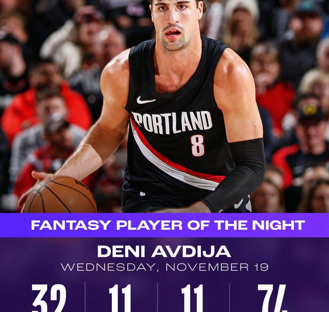 [NBA Fantasy] Deni Avdija notches his first triple-double of the season on his way to cementing Fantasy Player of the Night honors!