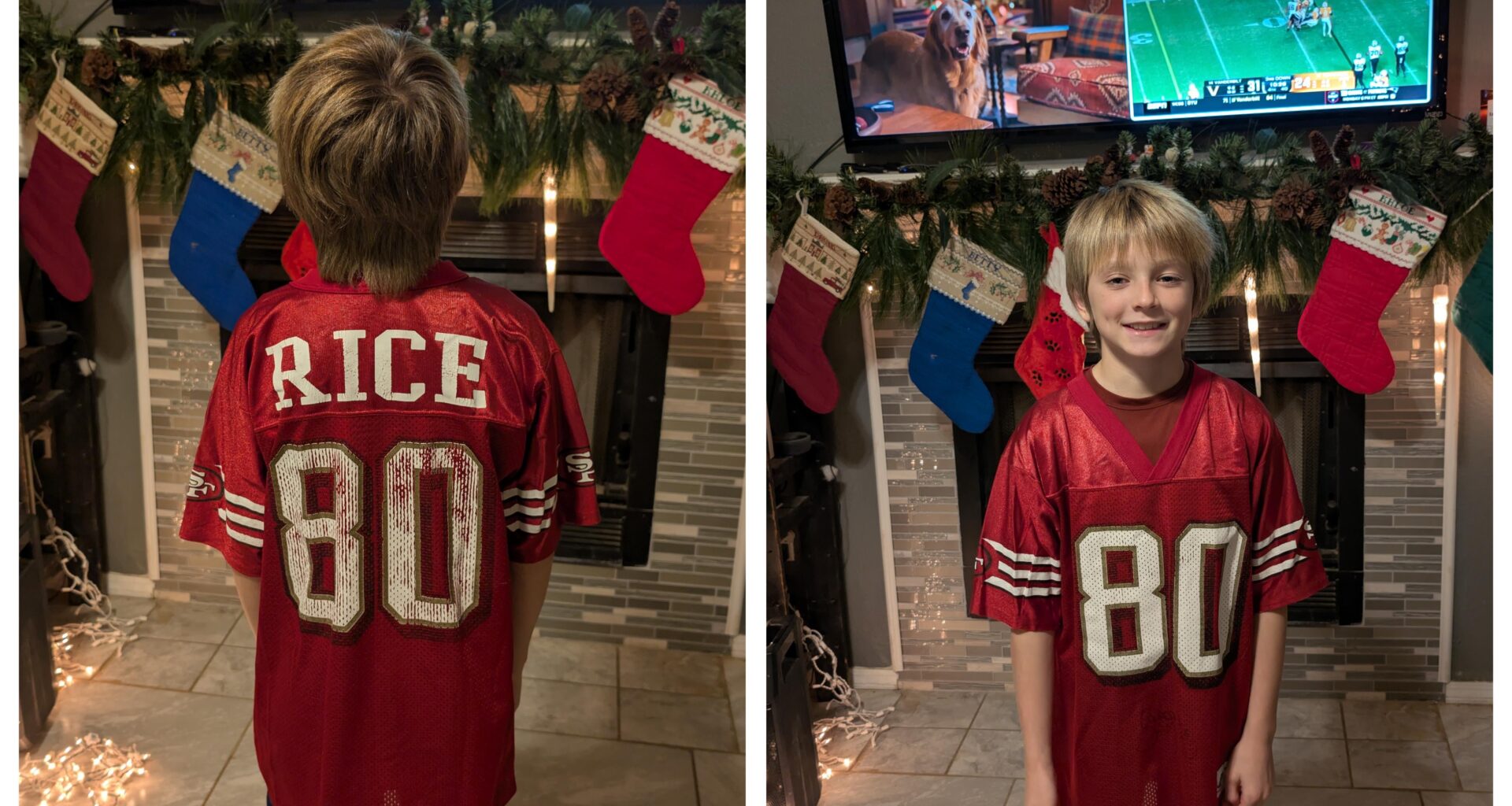 Mom found my old Rice jersey. Perfect fit for my son!