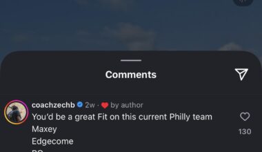 Ben Simmons likes a comment about coming back to the Sixers