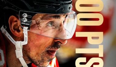 That's 1,000 Career Points for Brad Marchand