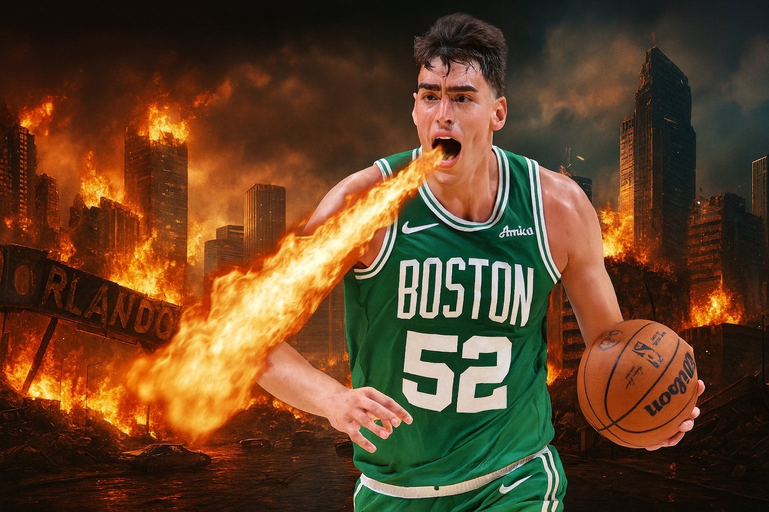 Garzilla emerges: 7/8 FG, 16/8/3 in only 17 mins