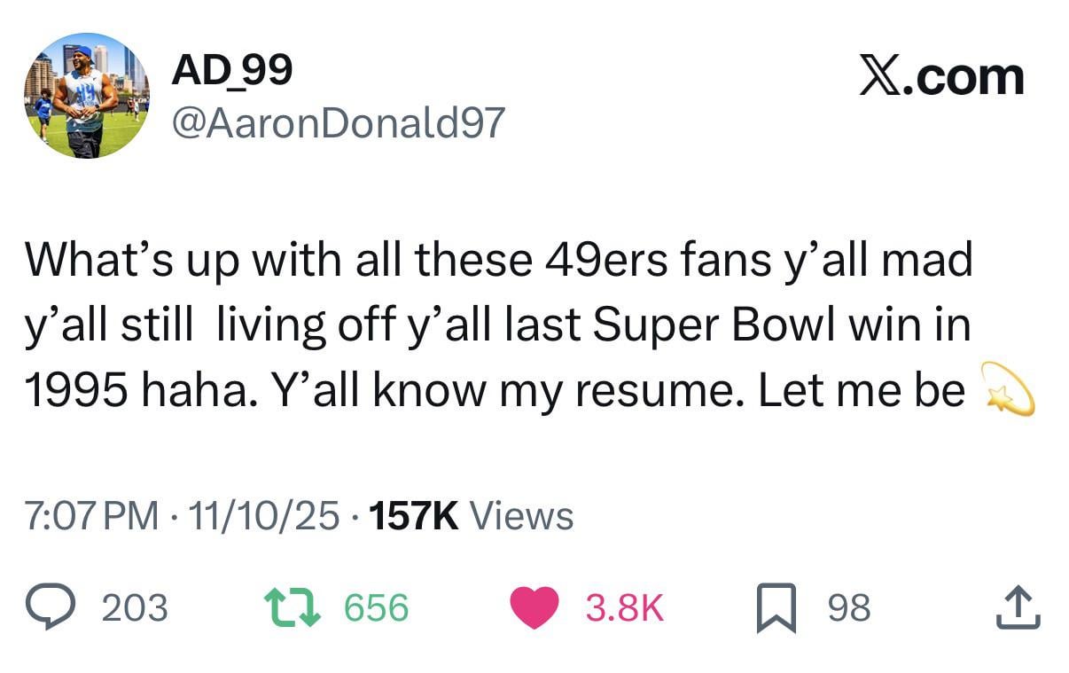 Aaron Donald talking that talk!!