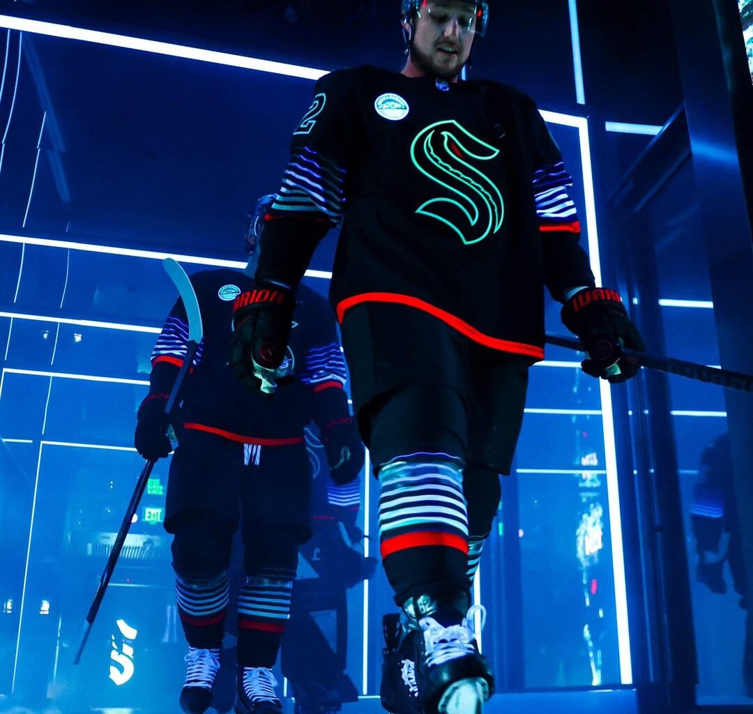 Kraken glow in the dark jersey