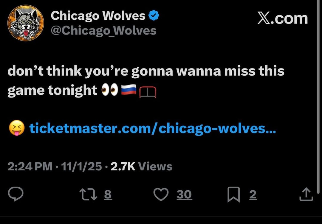 Kochetkov is in net for the Wolves tonight