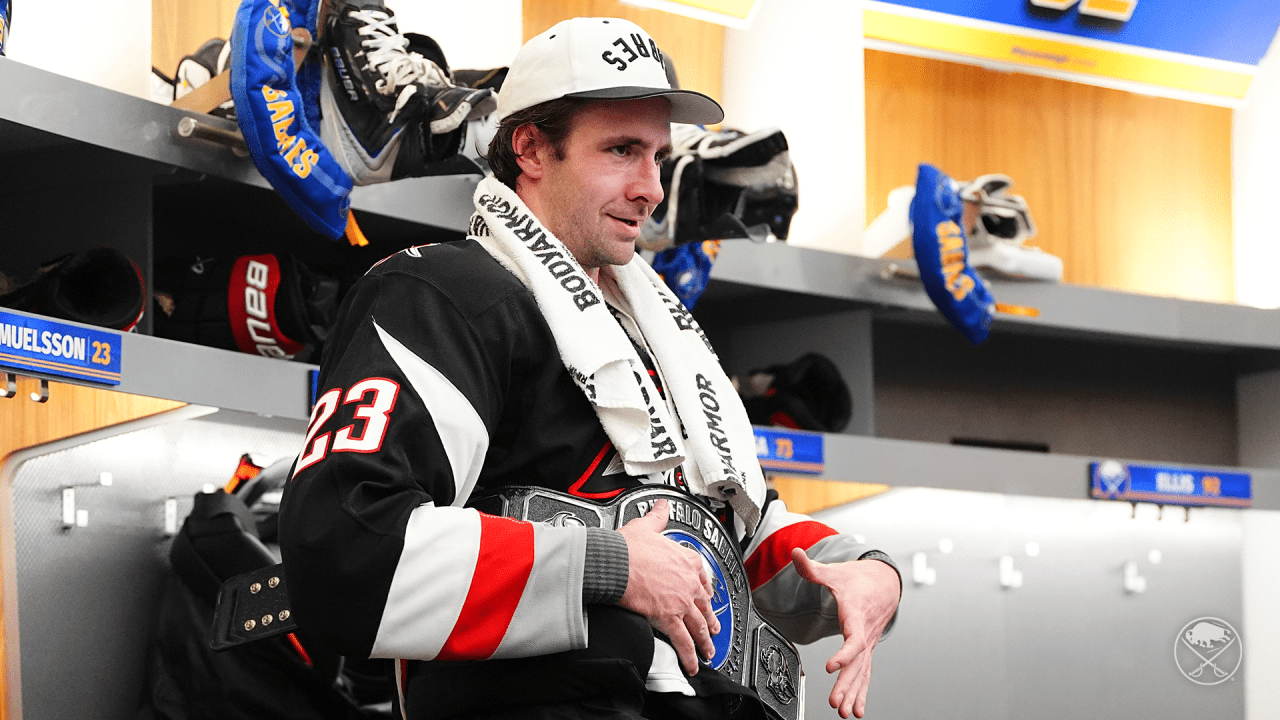 [Buffalo Sabres] ‘He can do it all’ | Mattias Samuelsson is breaking out and having a blast. The Sabres' alternate captain is scoring, defending and thriving on and off the ice this season.