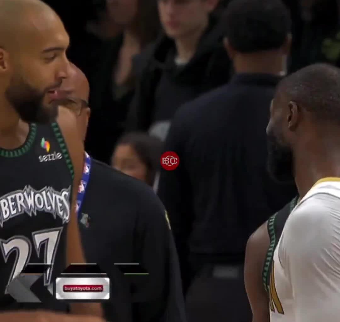 Rudy Gobert reminds Jaylen Brown that he can go bald