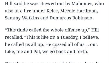Throwback to when Tyreek shared about Mahomes cussing out the entire WR room years back.