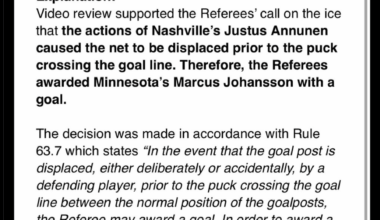 It's still clear as mud as to why the Wild's OT goal counted
