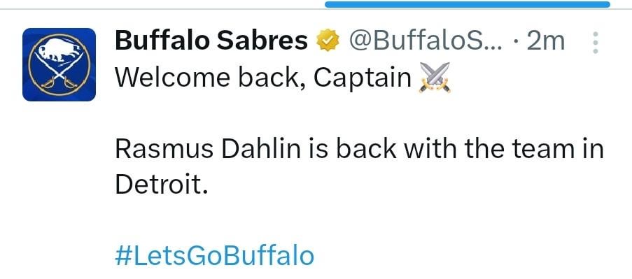 Dahlin is back!