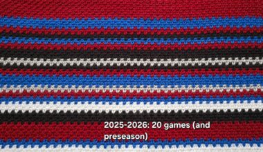Crochet Visualization of the First 20 Games (and Preseason) Wins/Losses