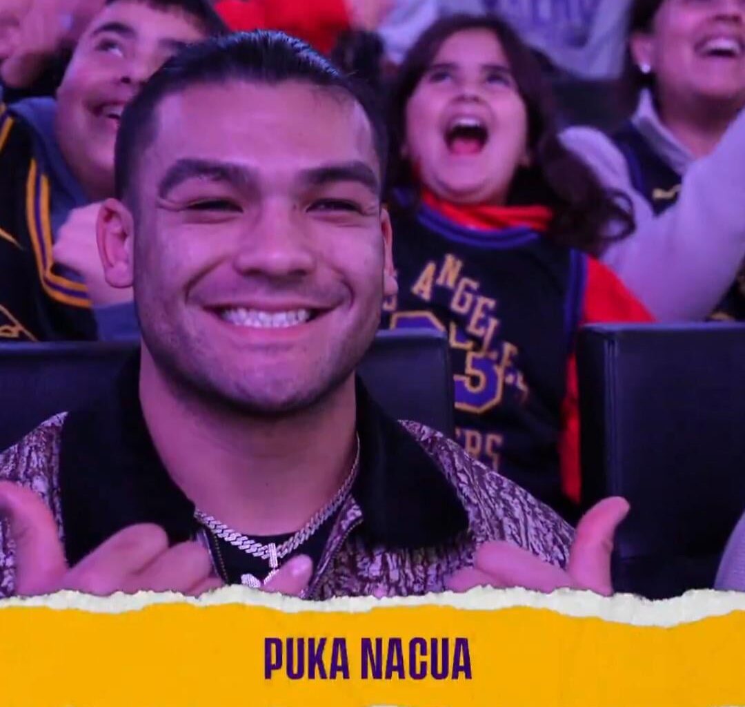 Puka was at the Lakers-Clippers game. Received a big roar from the crowd when shown on the video board.