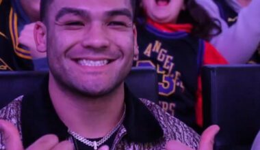 Puka was at the Lakers-Clippers game. Received a big roar from the crowd when shown on the video board.