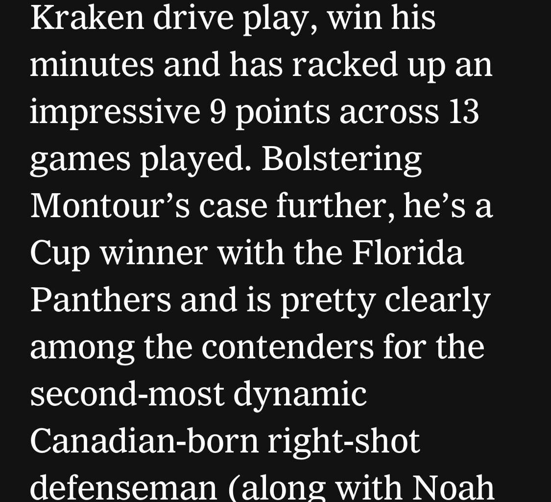 [Drance] One Roster Player from Each Team Making His Case for the Olympic Team