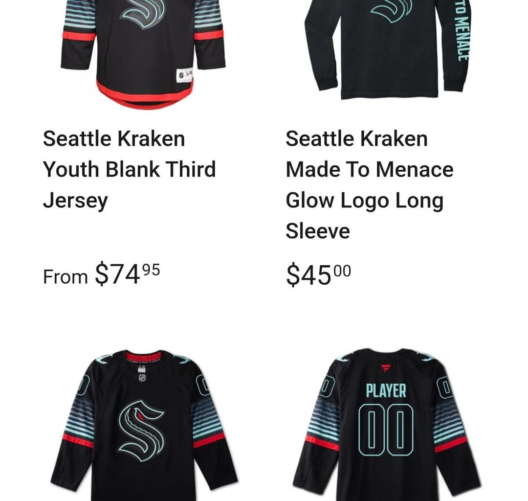 Third jersey - youth sizing now available