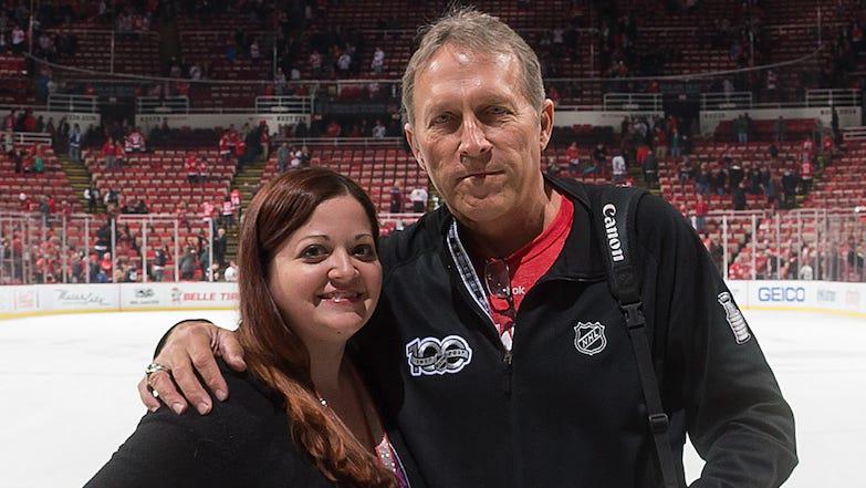 Red Wings photographer given special moment after tragic loss
