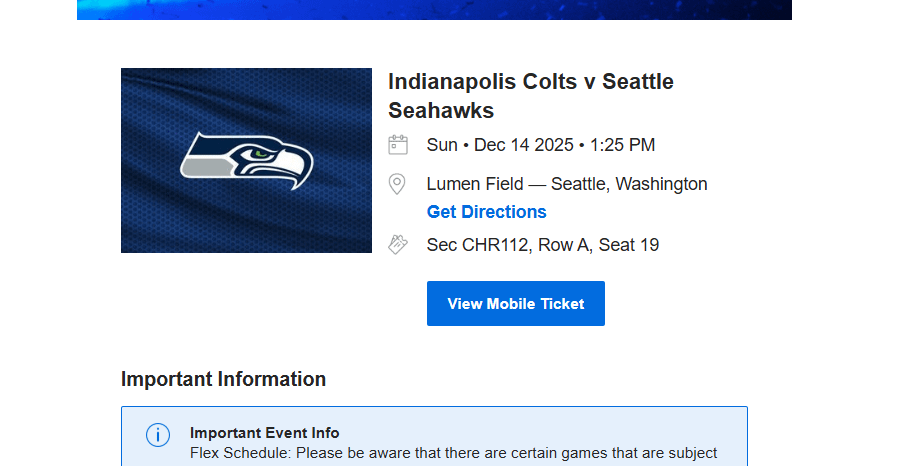Just bought tickets to Philip Rivers' comeback tomorrow. Front row, visitors side. Will be wearing a powder blue Rivers jersey!
