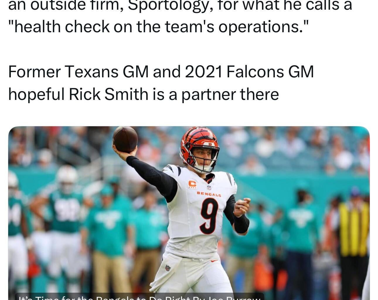 Falcons bring in outside firm for an “overall health check on the team’s operations”