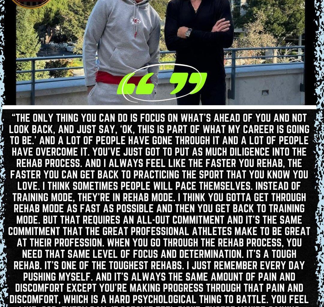 Tom Brady on how Mahomes should attack his rehab & wished him the very best! via | Let's Go Pod